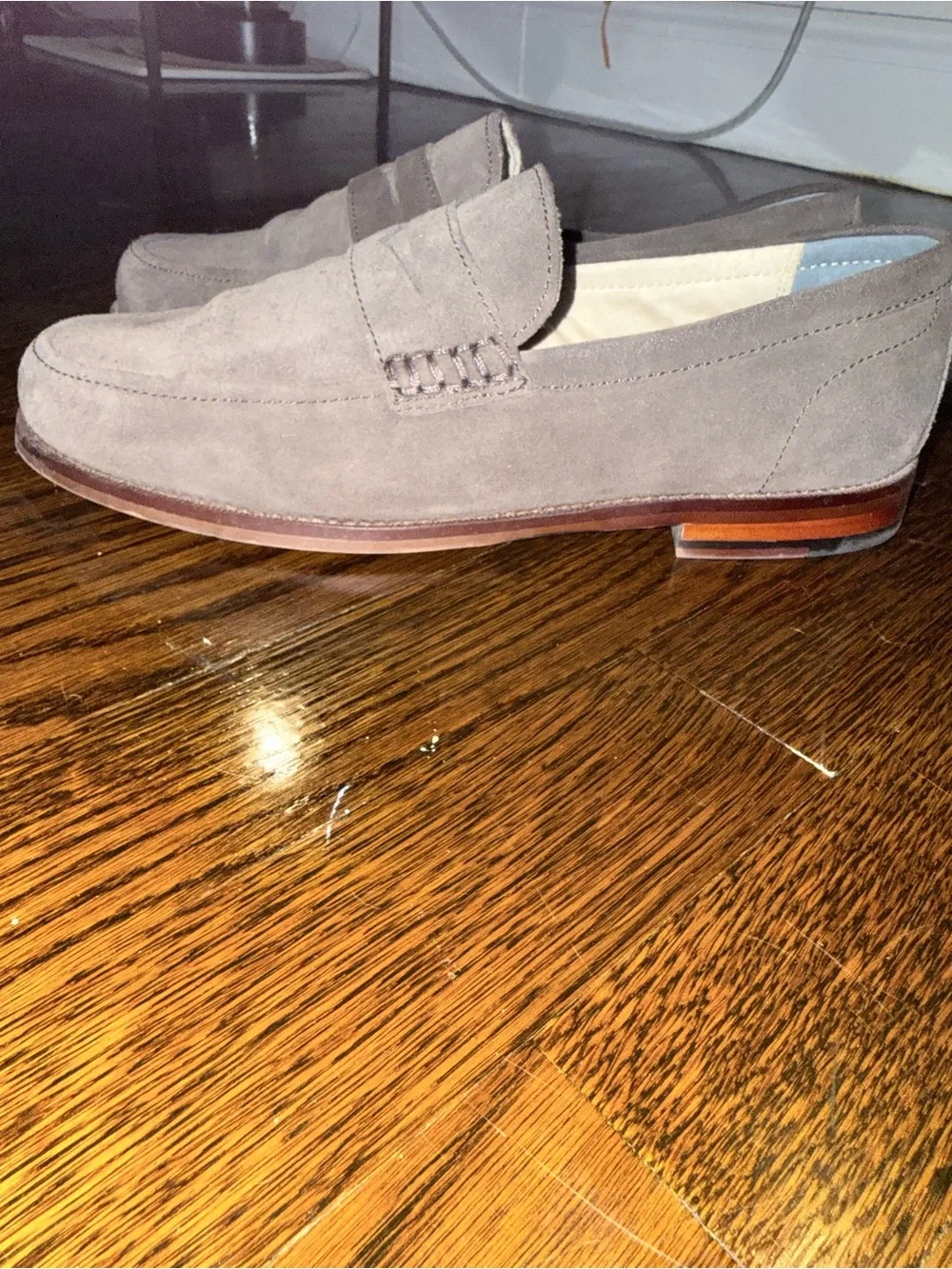 Banana Republic Suede Penny Loafers in Brown